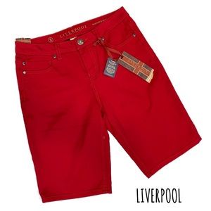 - NWT Liverpool red Stretchy Maggie’s Bermuda size 8 shorts